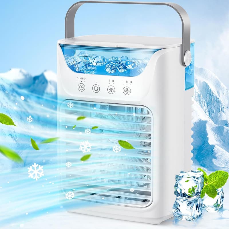 4-in-1 Portable Air Conditioner Fan with 700ML Tank