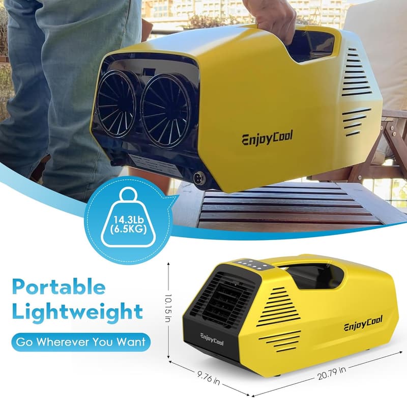 Portable 2380BTU Tent Air Conditioner with Remote Control