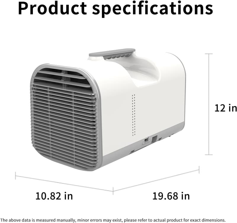 Portable 5100 BTU Air Conditioner with Dehumidifier for Camping