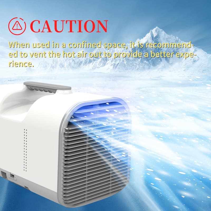 Portable 5100 BTU Air Conditioner with Dehumidifier for Camping