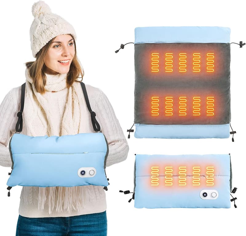 Rechargeable 10000mAh Heated Hand Warmer - 5 Levels, Portable