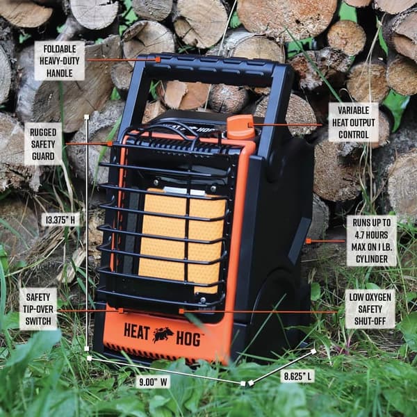 Portable 9,000 BTU Propane Radiant Space Heater