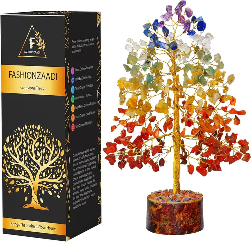 7 Chakra Crystal Tree - Positive Energy Decor & Gifts for Women