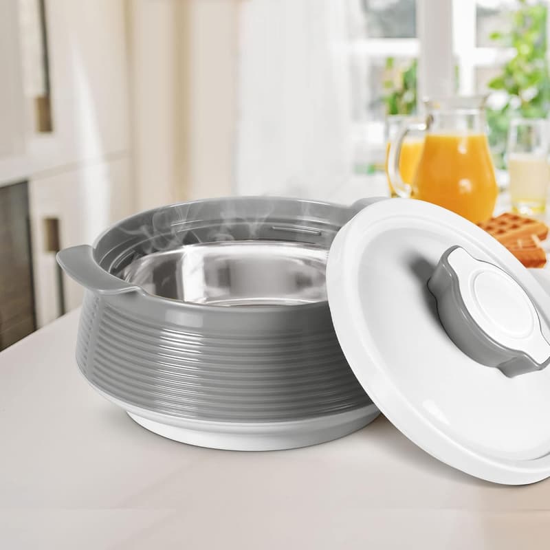 Insulated Stainless Steel Casserole Set for Food Serving