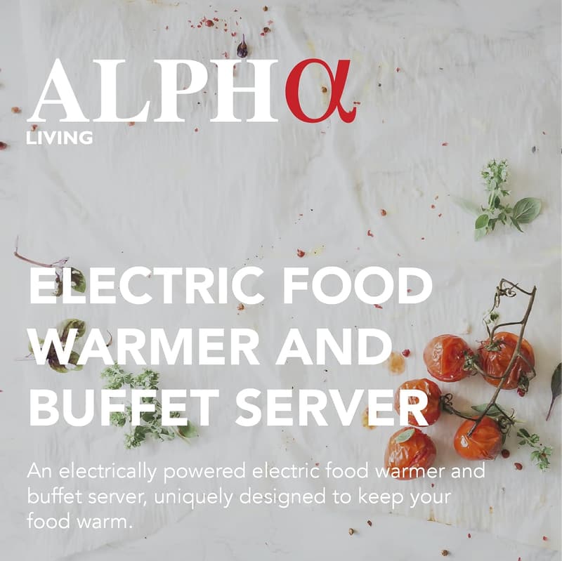 Electric Stainless Steel Food Warmers for Parties - 3x2.5 QT