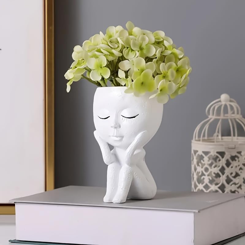 Unique Face Planter Pots for Indoor/Outdoor Plants - Mom Gift
