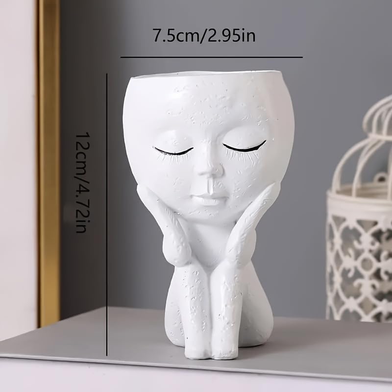Unique Face Planter Pots for Indoor/Outdoor Plants - Mom Gift