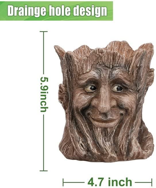 Creative Face Planter Pot - Unique Succulent Holder for Indoor/Outdoor