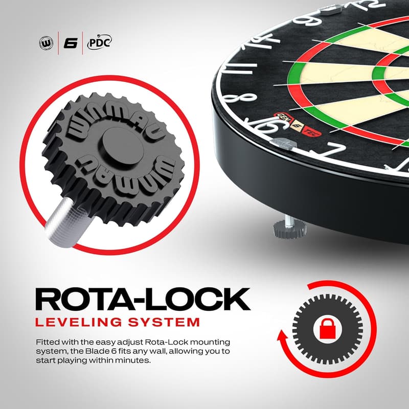 Professional Bristle Dartboard - WINMAU Blade 6 PDC Endorsed
