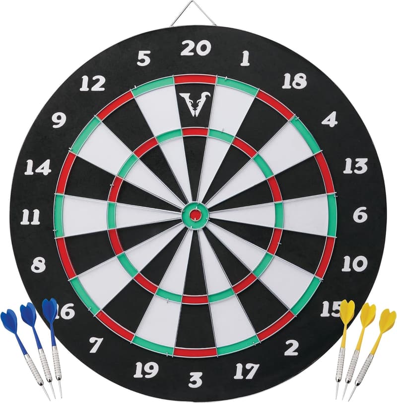 Viper Double Play Coiled Fiber Dartboard Set with Darts