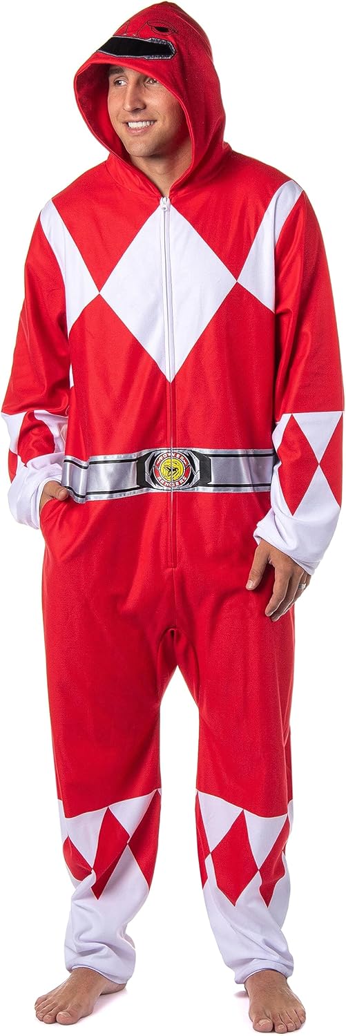 Power Rangers Union Suit Pajama Outfit for Men and Women