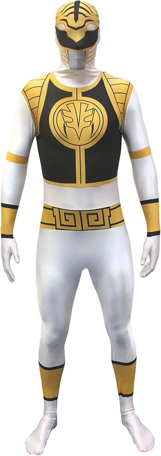 Adult White Power Ranger Costume for Men