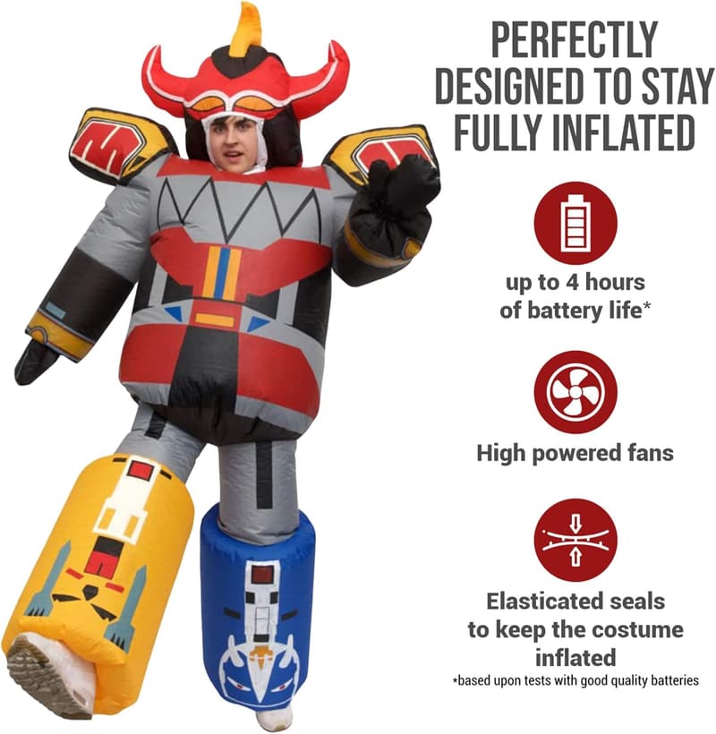 Adult Morph Megazord Costume for Halloween & Cosplay Events