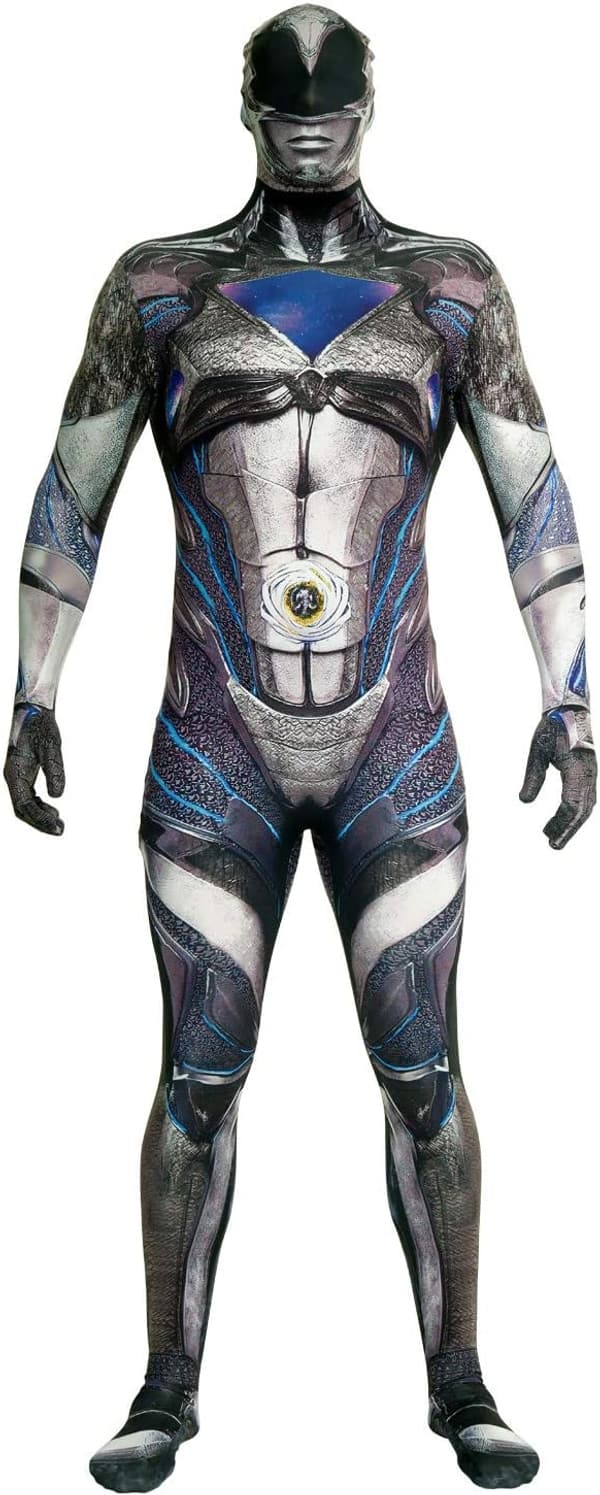Adult Deluxe Black Power Ranger Costume - XX-Large