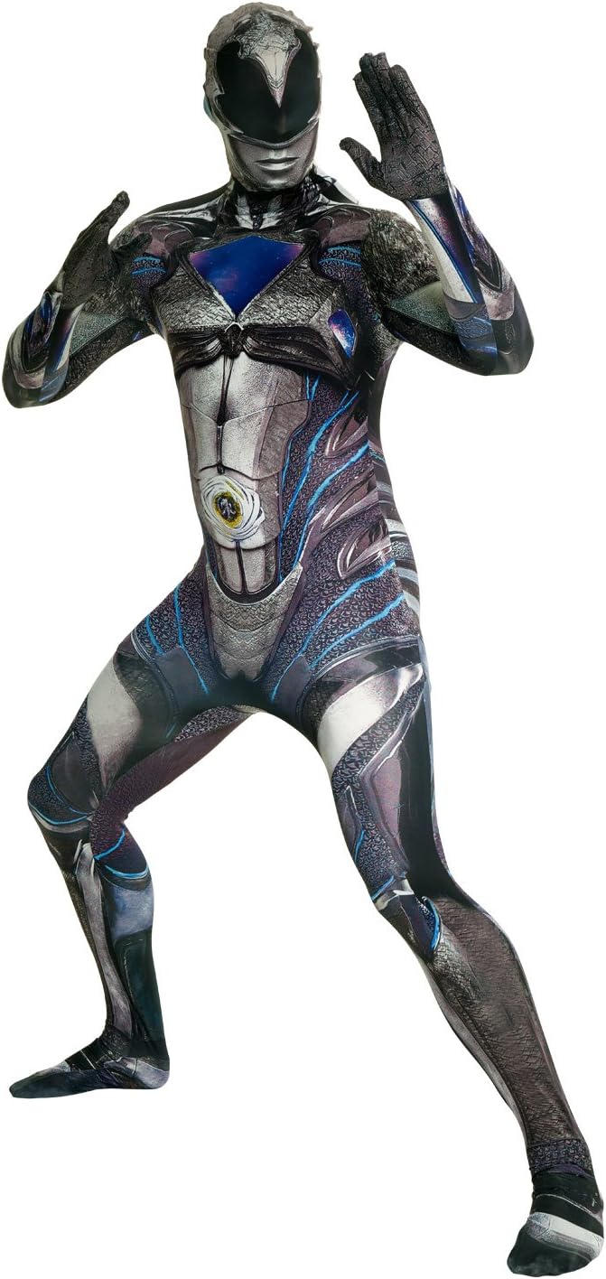 Adult Deluxe Black Power Ranger Costume - XX-Large