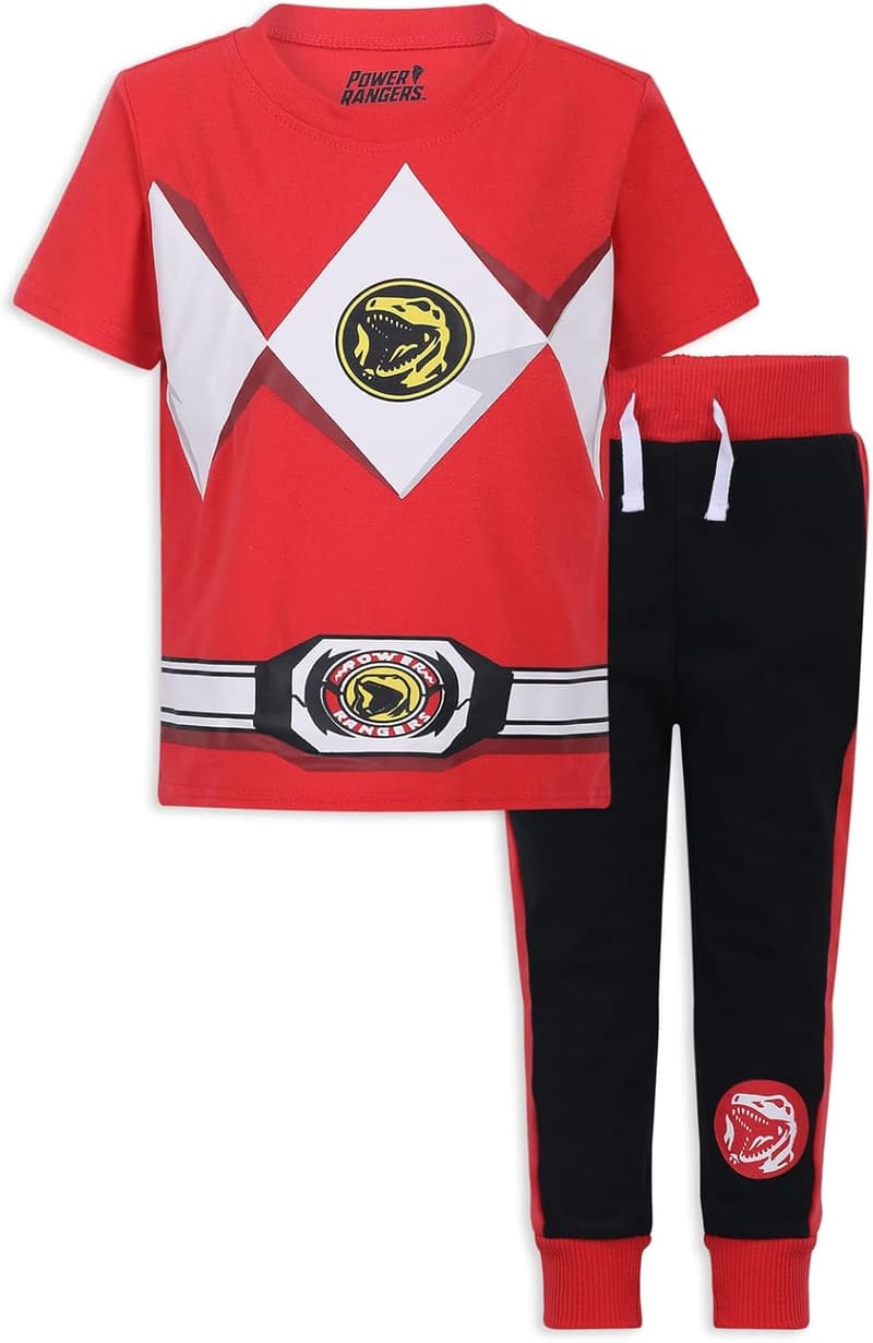Power Rangers Boys' Short Sleeve Shirt & Pants Set