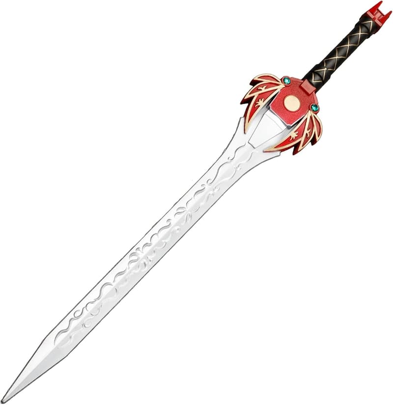 39.5” Red Warrior Sword - Anime Cosplay Costume Prop
