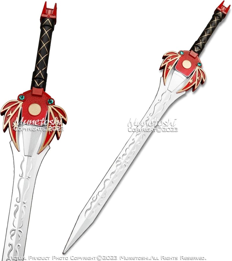 39.5” Red Warrior Sword - Anime Cosplay Costume Prop