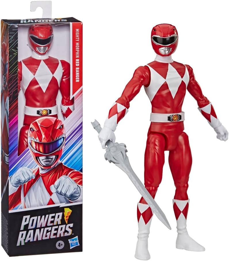 Mighty Morphin Red Ranger 12-Inch Action Figure with Power Sword