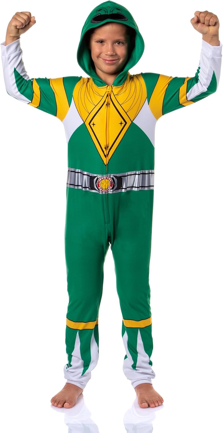 Power Rangers Boys' Colorful Character Union Suit Pajamas