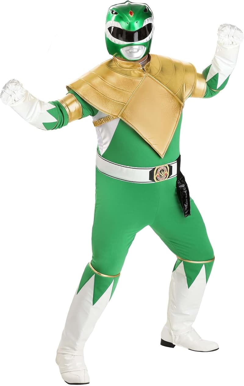 Men's Plus Size Authentic Green Ranger Costume