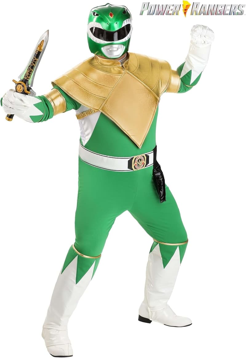 Men's Plus Size Authentic Green Ranger Costume
