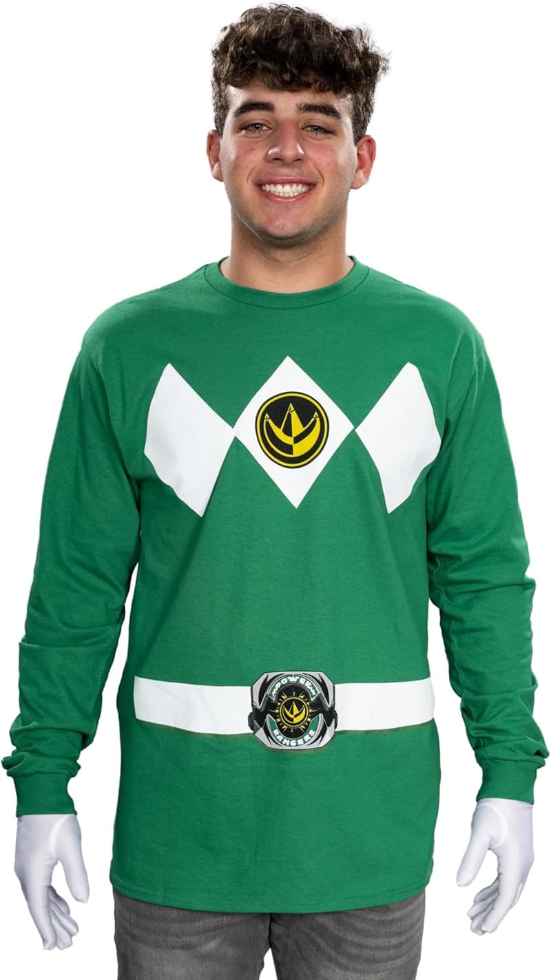 Power Rangers Adult Unisex Long Sleeve Halloween T-Shirt