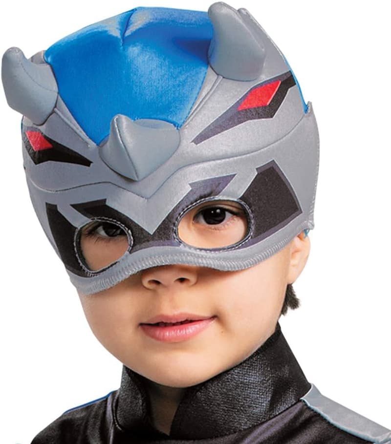 Dino Fury Blue Ranger Costume for Toddlers with Mask