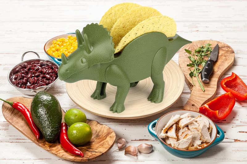 Tricerataco Dinosaur Taco Holder - Fun White Elephant Gift
