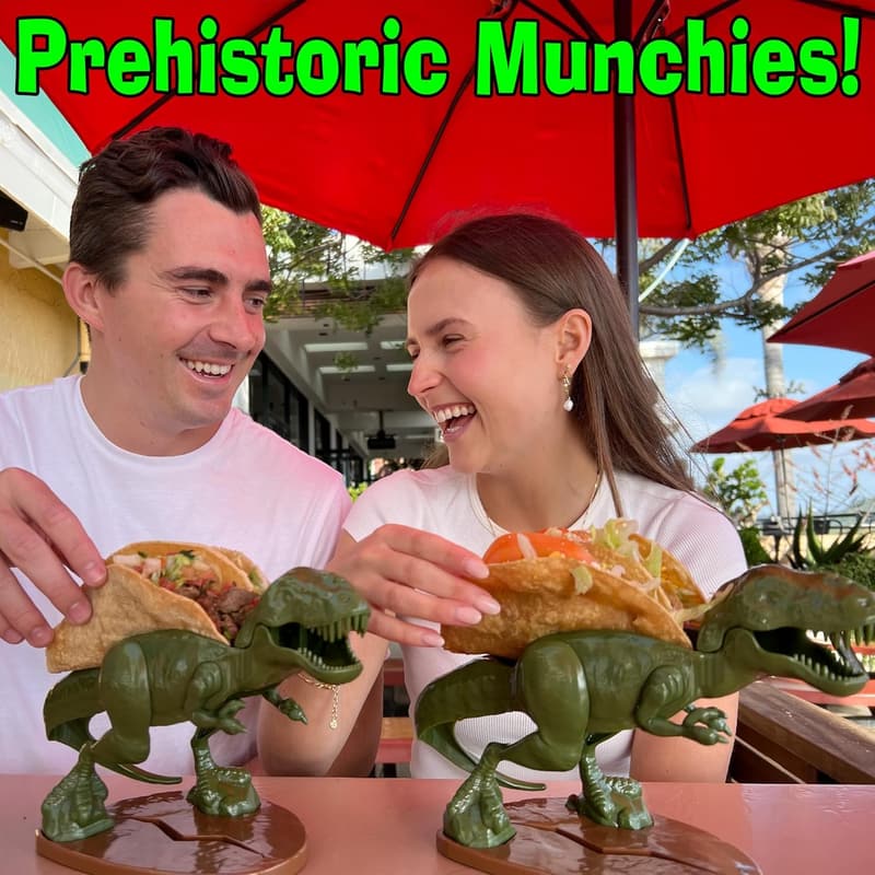 Dinosaur Taco Holder - Fun Tacosaurus for White Elephant Gift