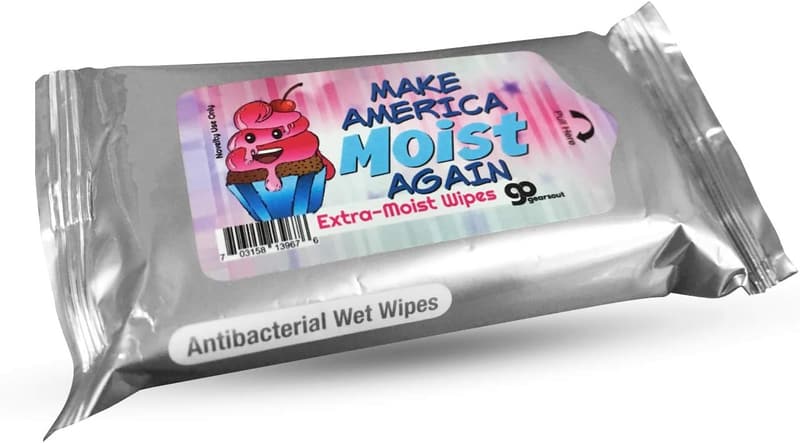 Funny Political Gag Gift Wipes for Friends and Stocking Stuffers