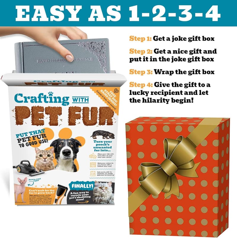 Funny Gag Gift Box for Pet Parents - Prank Wrap Idea