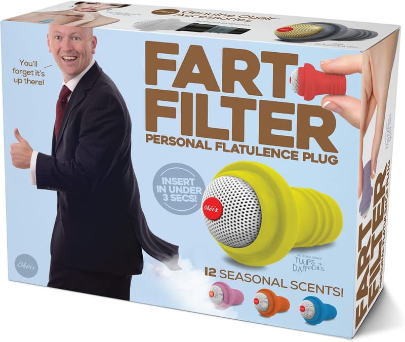 Fart Filter Prank Gift Box - Novelty Wrapping for Gag Gifts