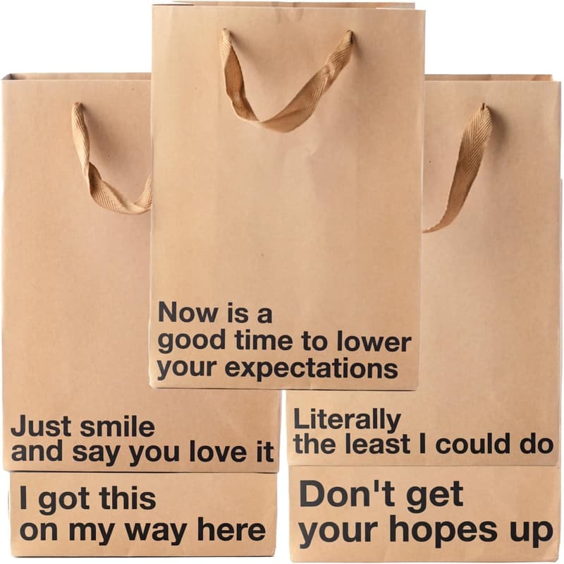 Funny Inappropriate Birthday Gift Bag Set - 5 Pieces