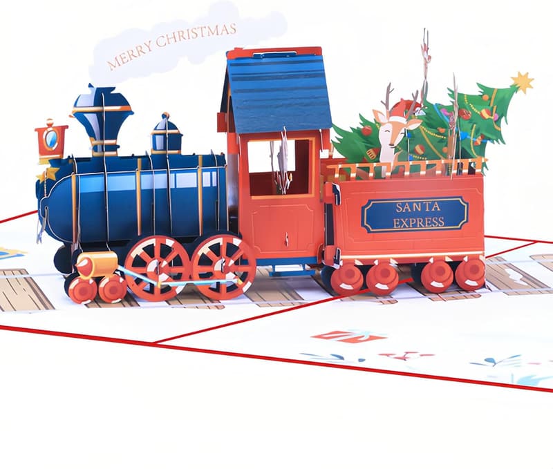 Funny 3D Pop-Up Christmas Cards for Kids & Adults