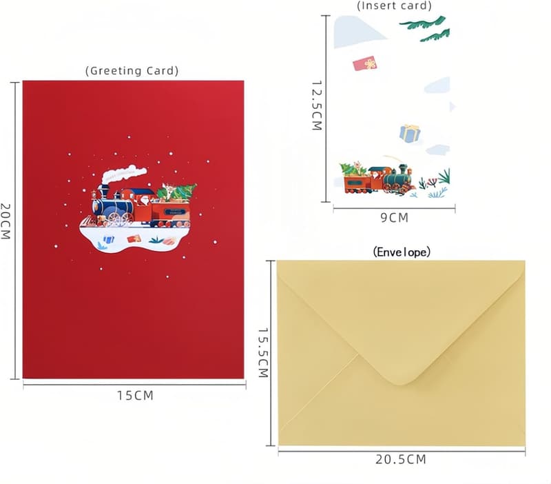 Funny 3D Pop-Up Christmas Cards for Kids & Adults
