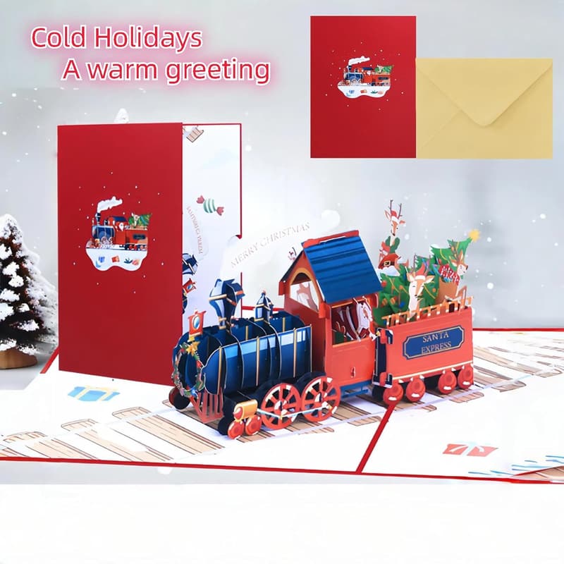 Funny 3D Pop-Up Christmas Cards for Kids & Adults