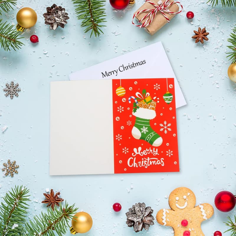 Holiday Greeting Cards Set for Kids & Family - 32 Designs