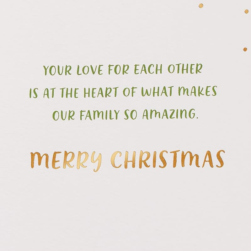 Christmas Card for Parents - Your Love for Each Other