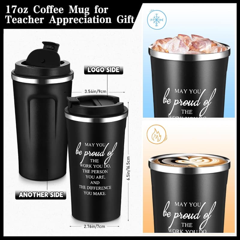 Teacher Appreciation Gift Set: 17 oz Mug, Tumbler & Journal