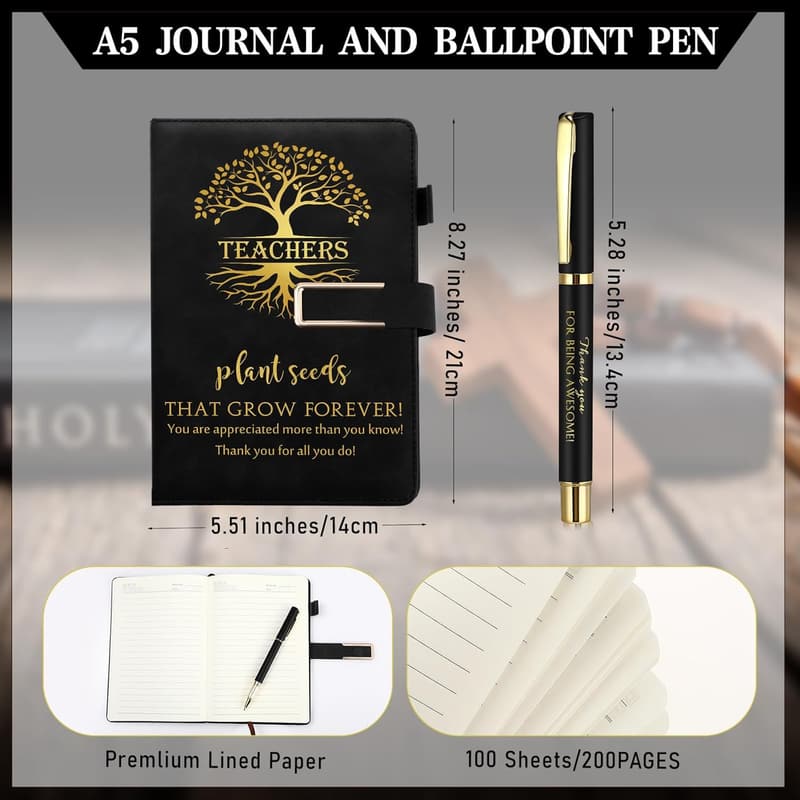 Teacher Appreciation Gift Set: 17 oz Mug, Tumbler & Journal