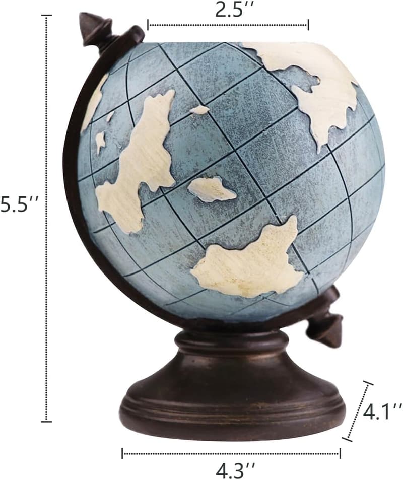 Desk Organizer Pen Holder - MUAMAX Globe Pencil Cup