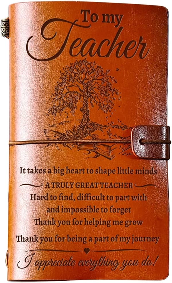 Teacher Appreciation Journal – 140-Page Refillable Gift for Teachers