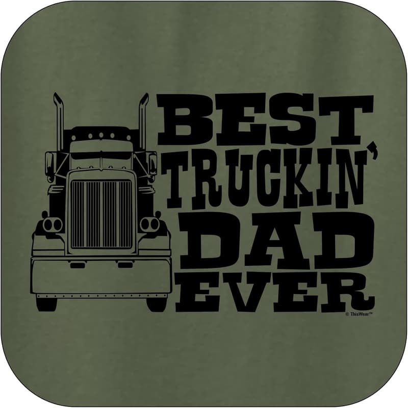 Best Truckin' Dad Ever Long Sleeve Hoodie Sweatshirt