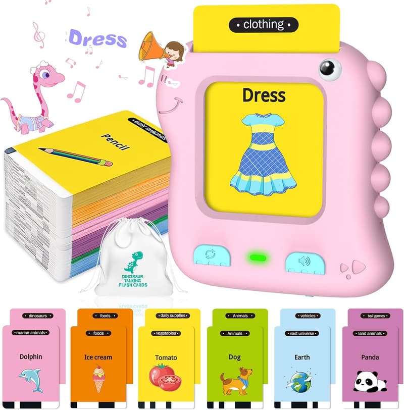 Interactive Talking Flash Cards for Toddler Girls' Birthdays