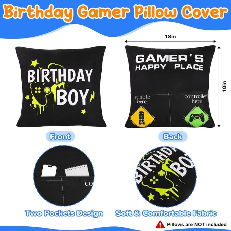 Funny Gamer Birthday Gift Basket for 10-Year-Old Boys