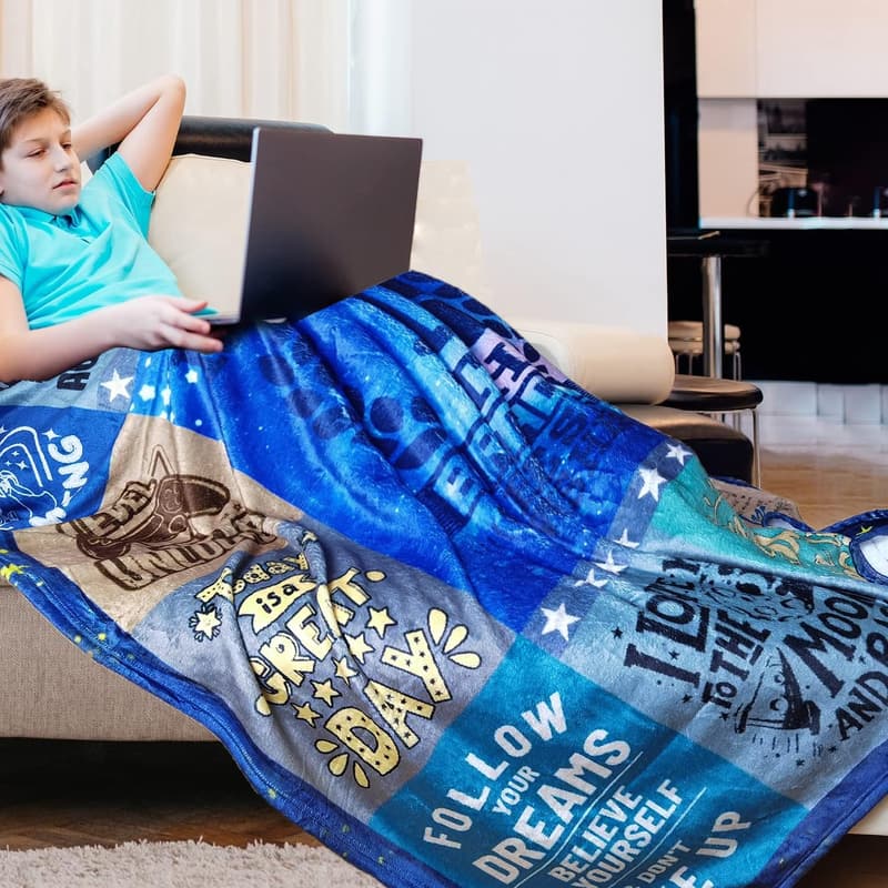 10th Birthday Blanket Gift for Boys, 60