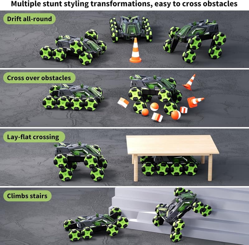 Gesture-Sensing RC Stunt Car - 360° Drift & Rechargeable