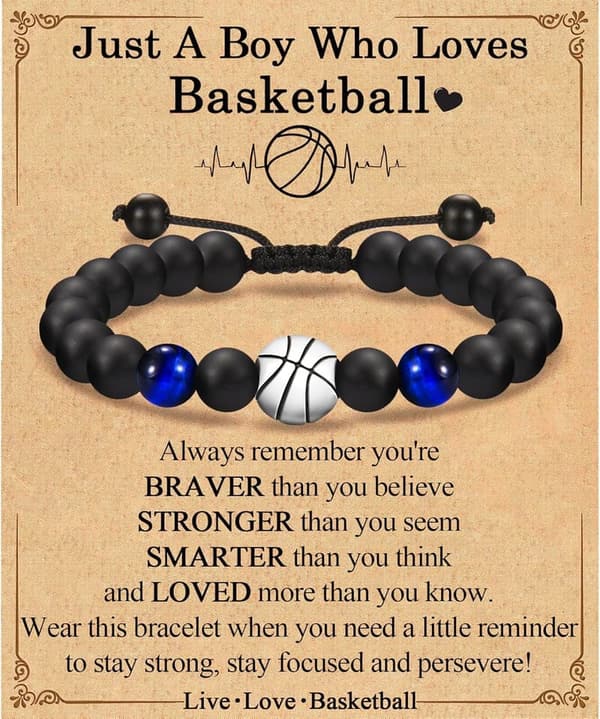 Sports Bracelet for Boys - Perfect Birthday or Holiday Gift