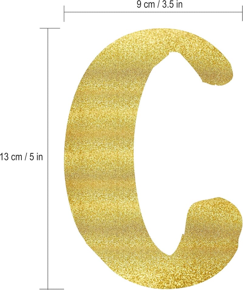 30th Anniversary Gold Glitter Banner Decorations